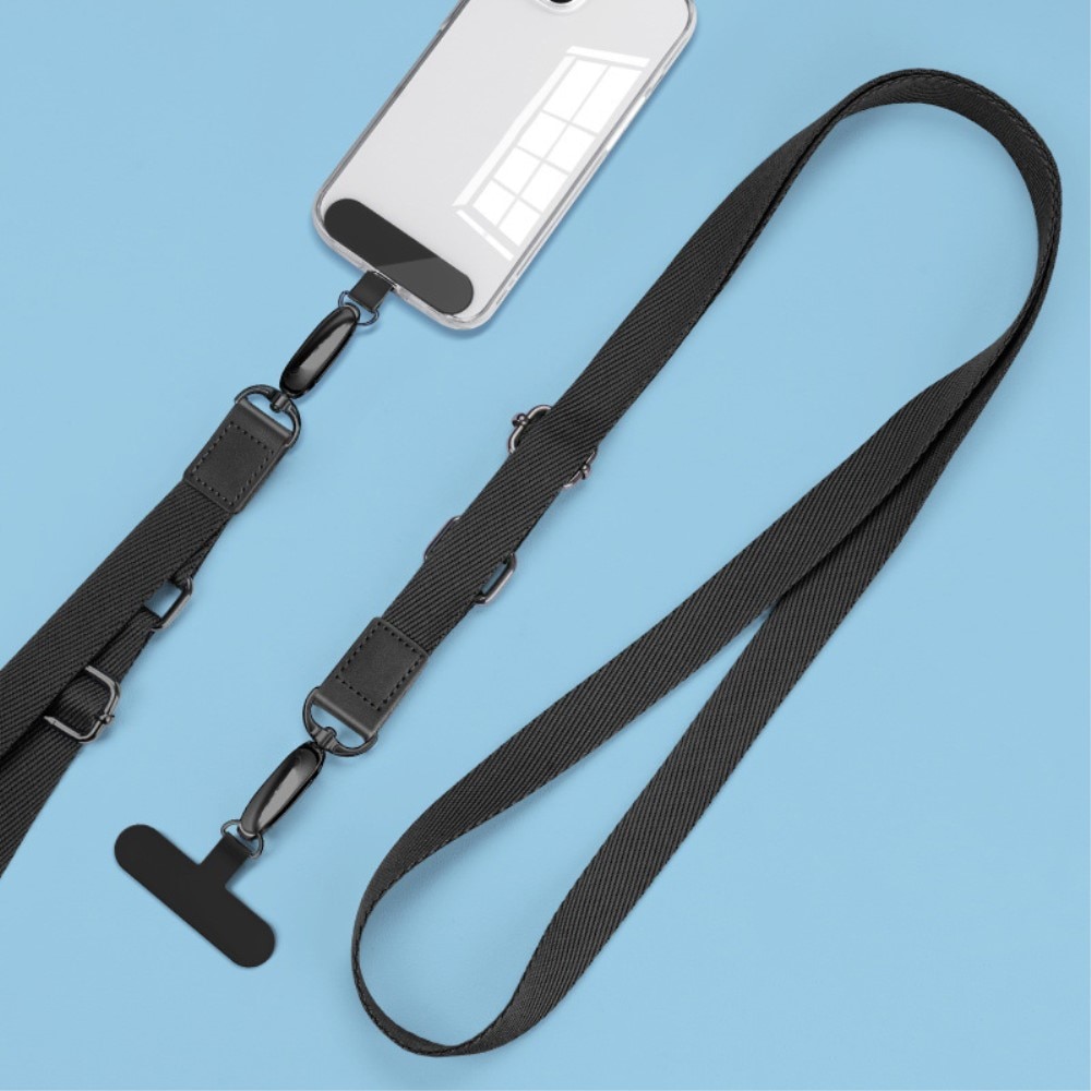 Universeel Adjustable Phone Shoulder Strap zwart