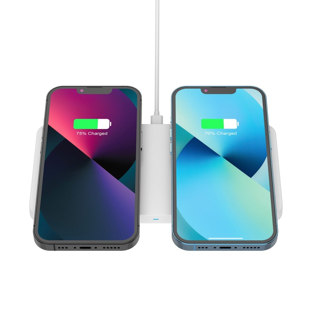 2-in-1 Magnetische Draadloze Oplaadpad 30W Wit