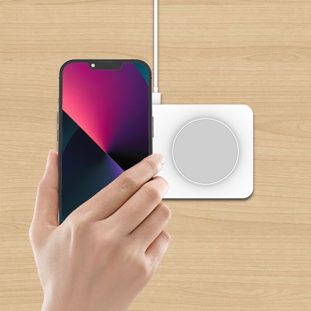 2-in-1 Magnetische Draadloze Oplaadpad 30W Wit