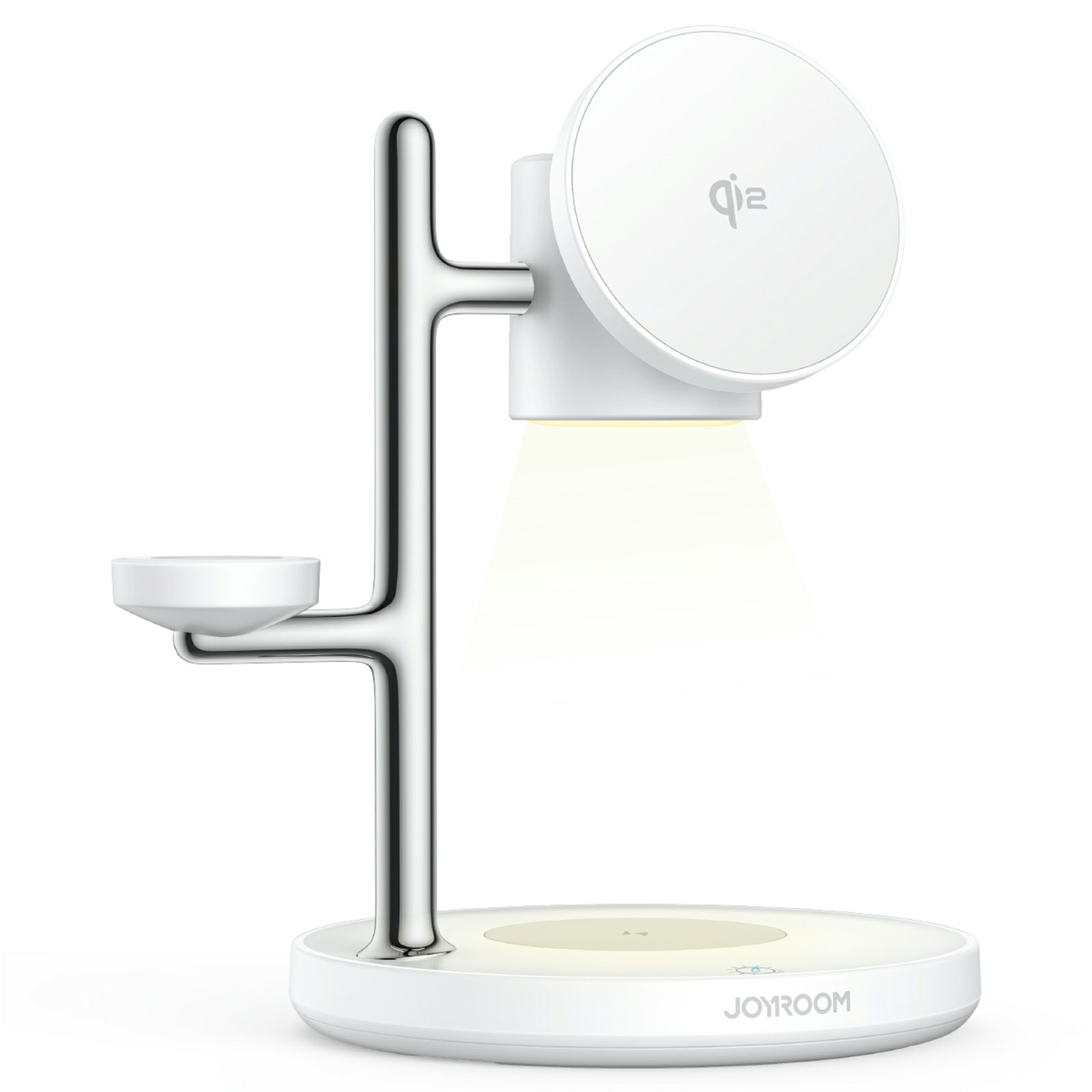 4-in-1 Magnetisch Draadloos Oplaadstation Qi2 Wit