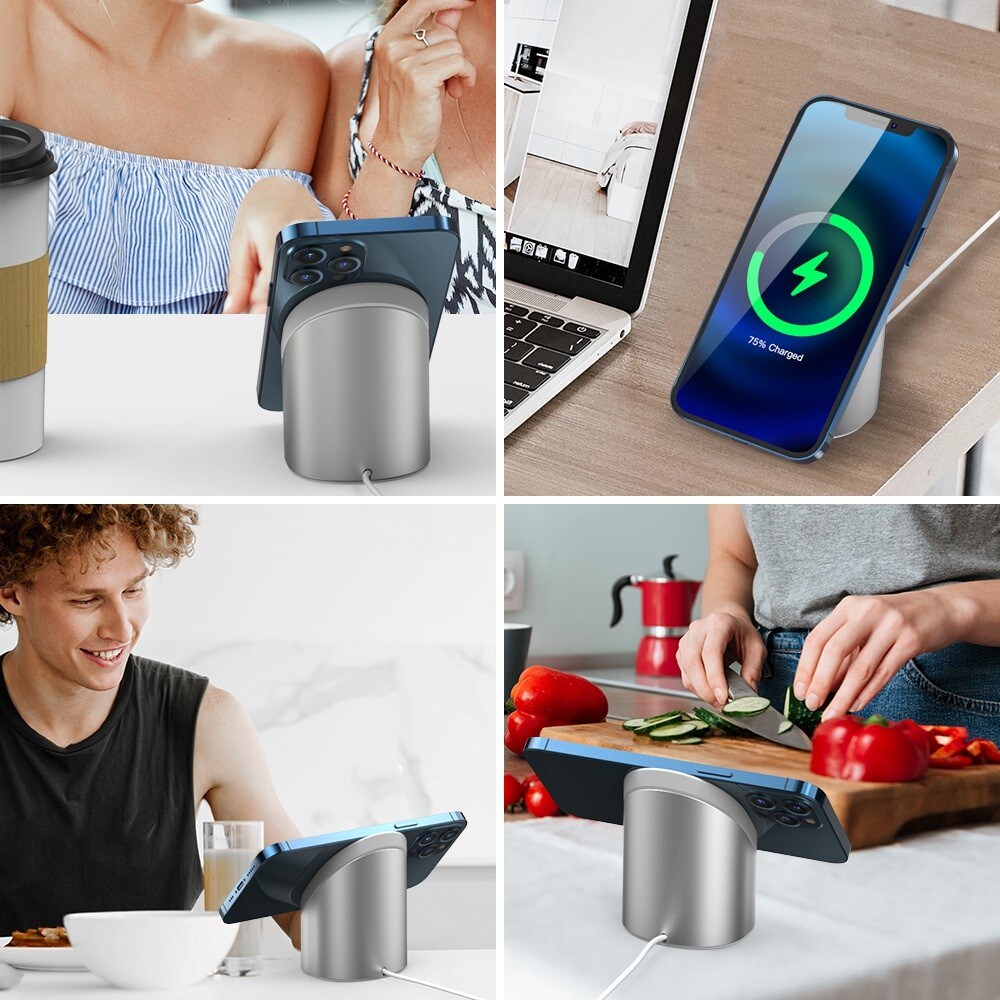 MagSafe Oplaadstandaard Aluminium Zilver