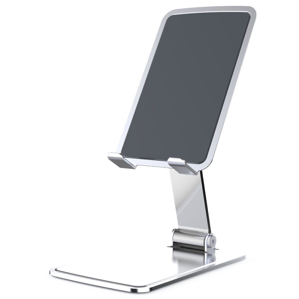 Opvouwbare tafelstandaard voor mobiel/tablet  zilver