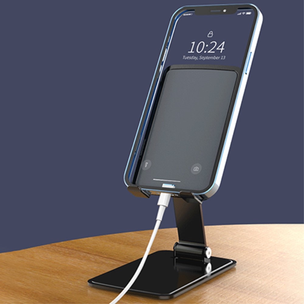 Opvouwbare tafelstandaard voor mobiel/tablet  zilver