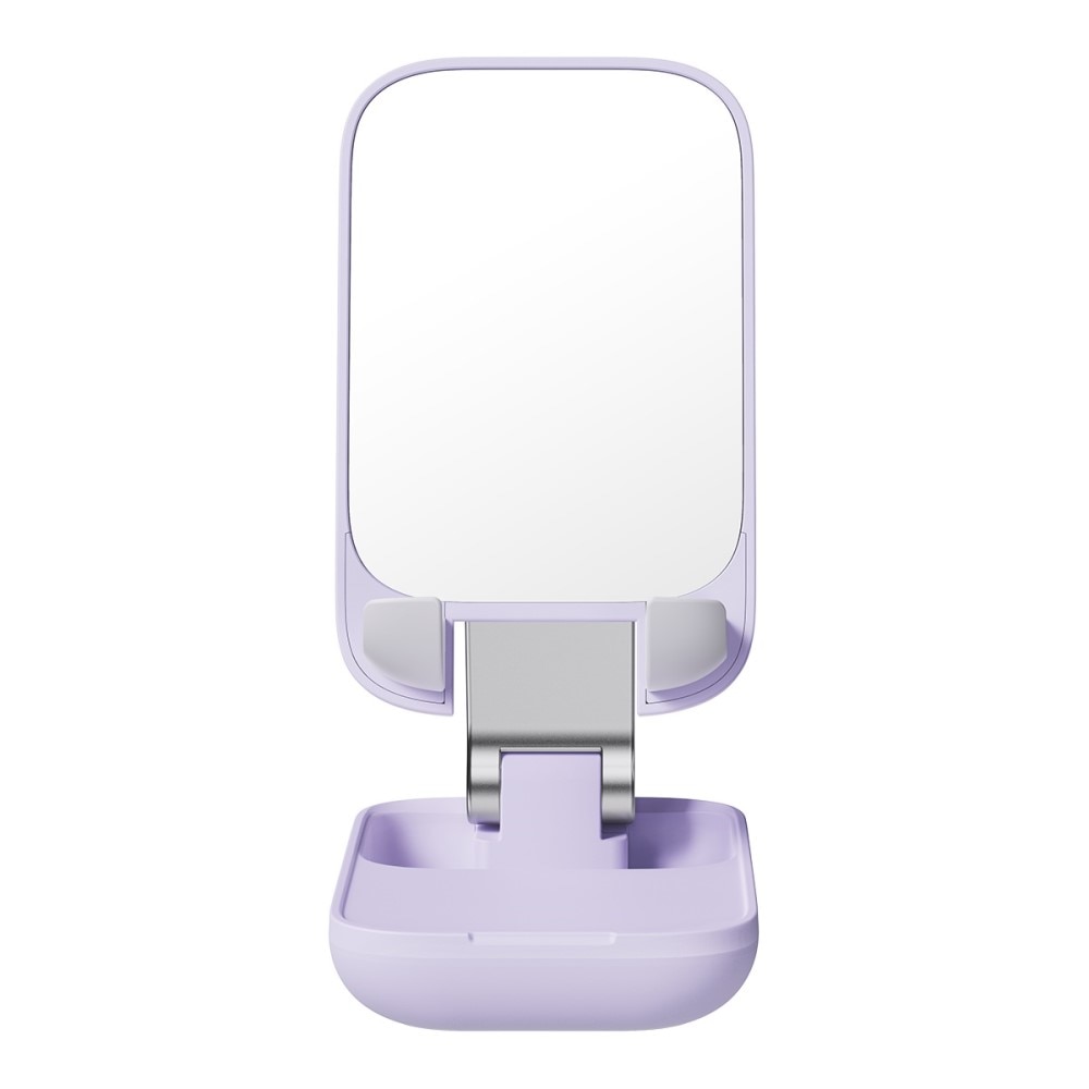 Opvouwbare Tafelstandaard met Spiegel voor Mobiel, paars