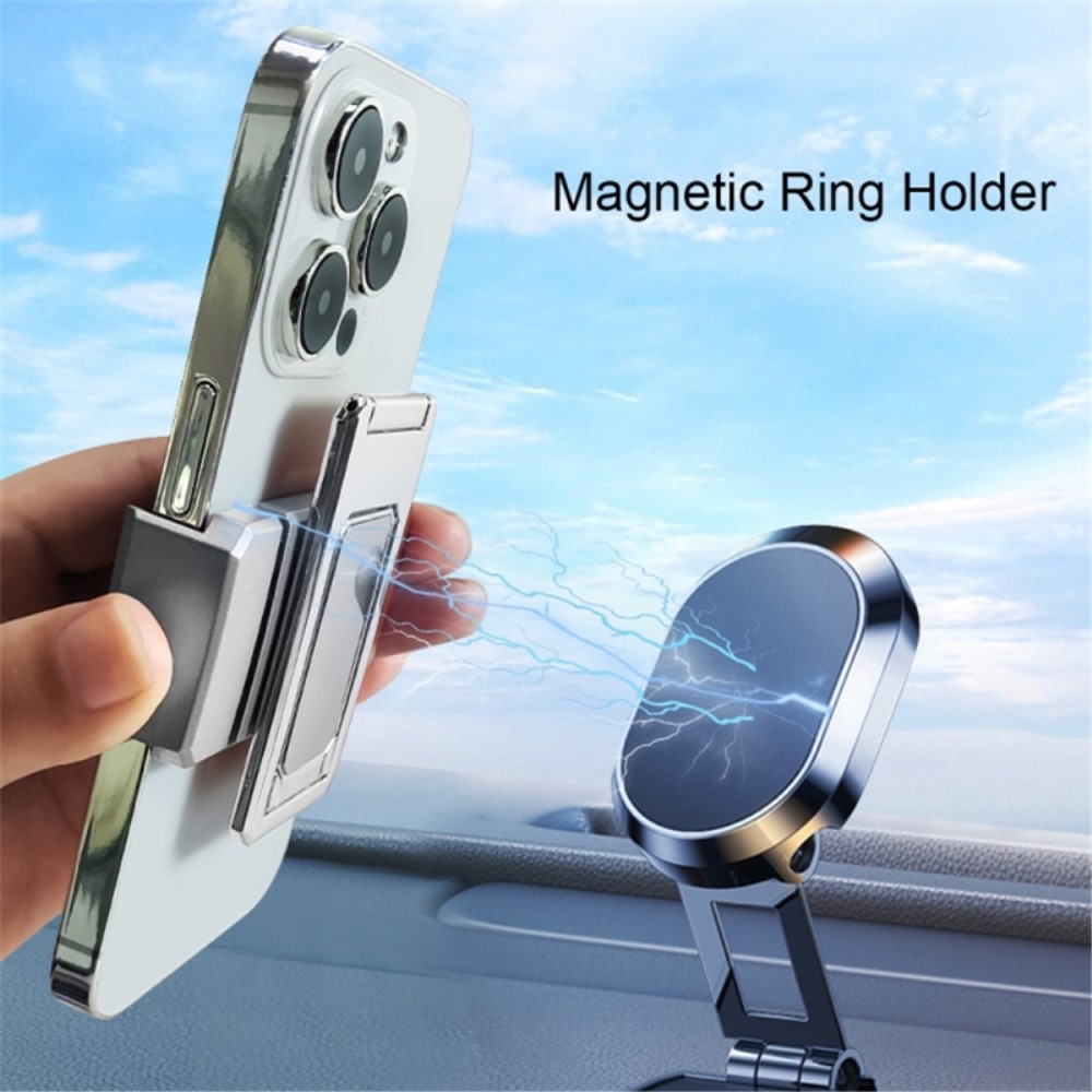 Magnetische Opvouwbare Tafelstandaard voor Mobiel zilver