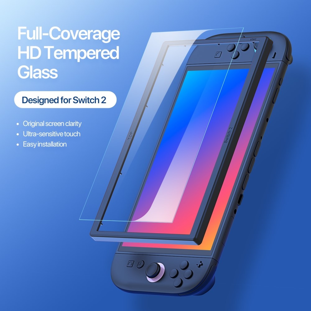 Nintendo Switch 2 Full-cover Gehard Glas Screenprotector