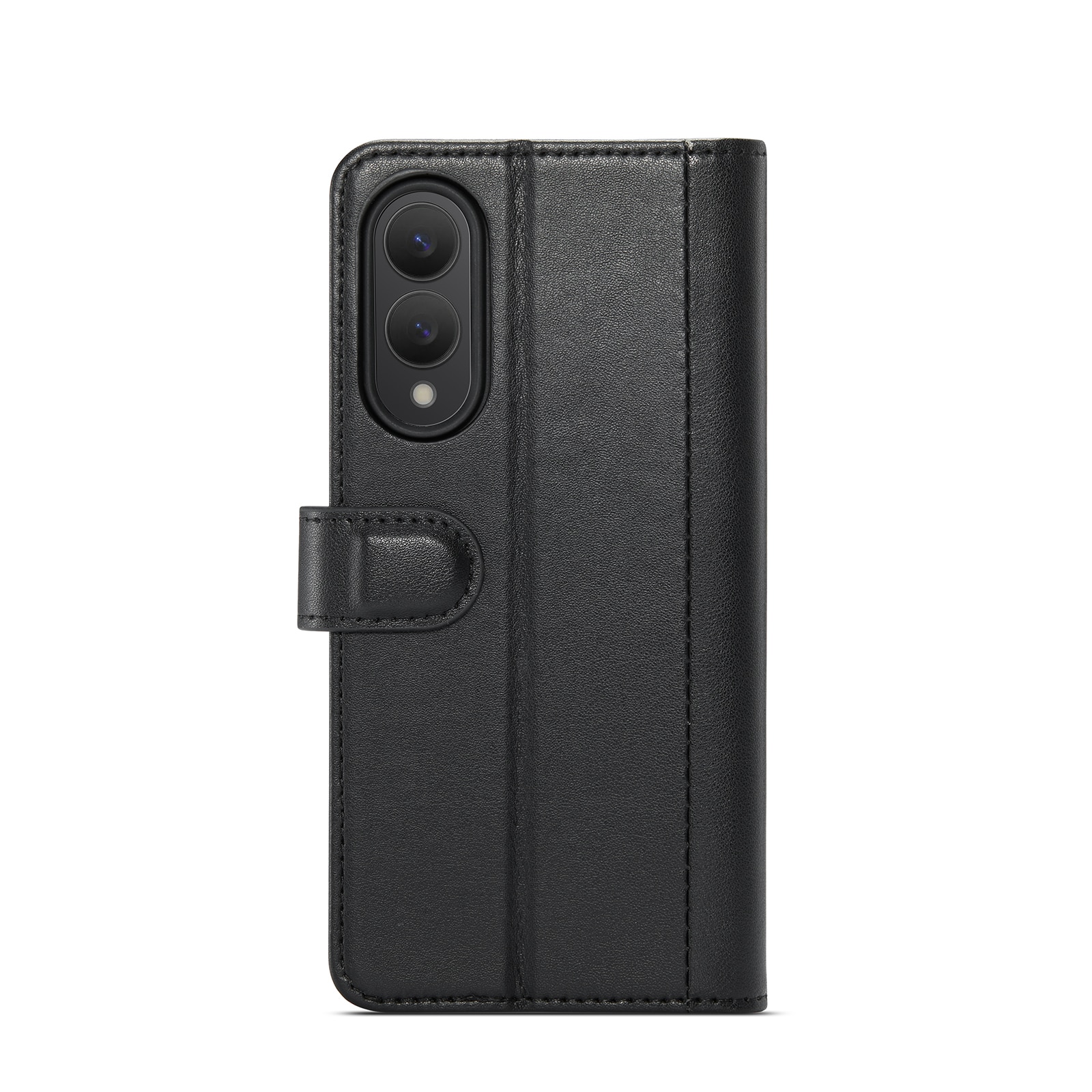 Samsung Galaxy S25 Edge Echt lederen hoesje Zwart