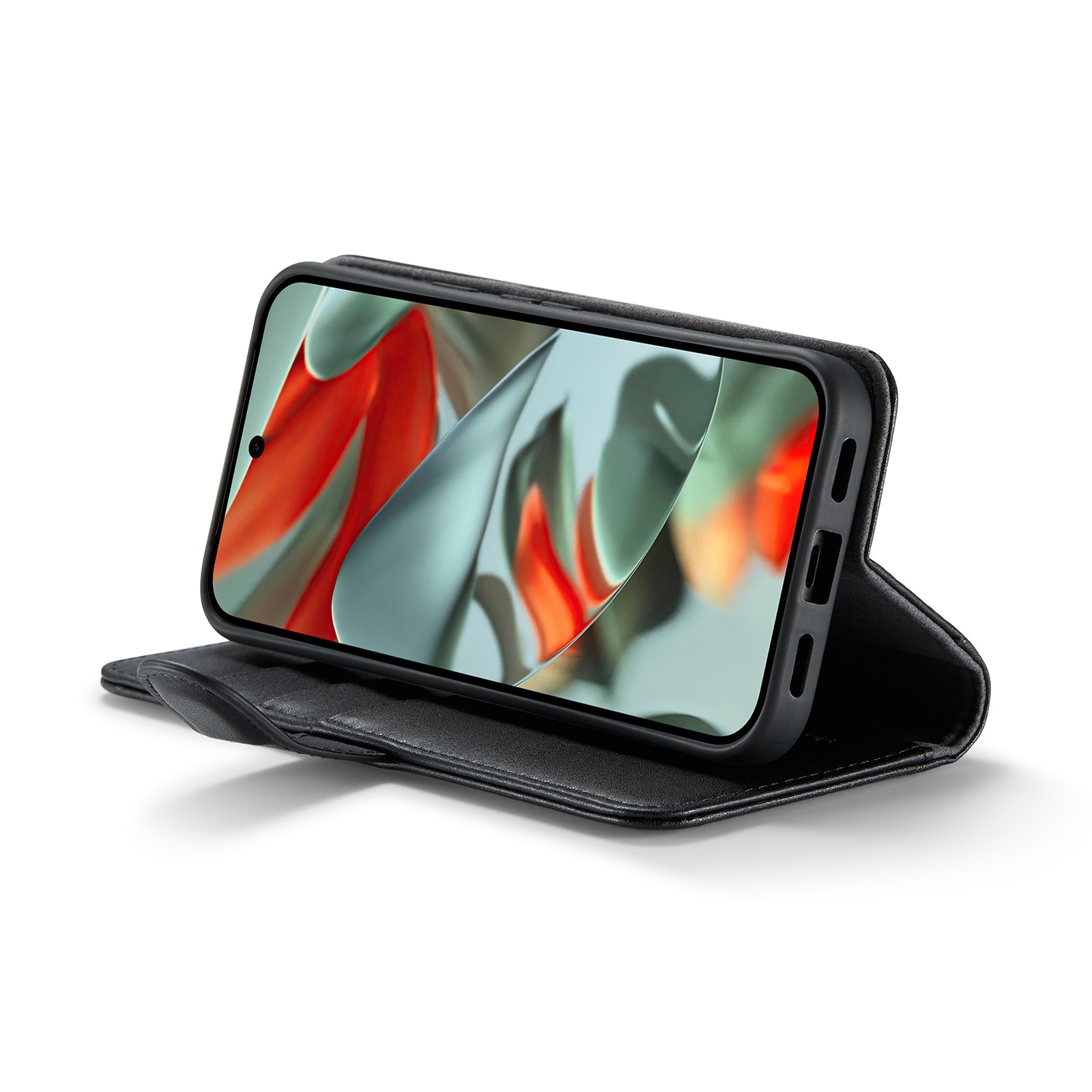Google Pixel 10 Pro Echt lederen hoesje Zwart