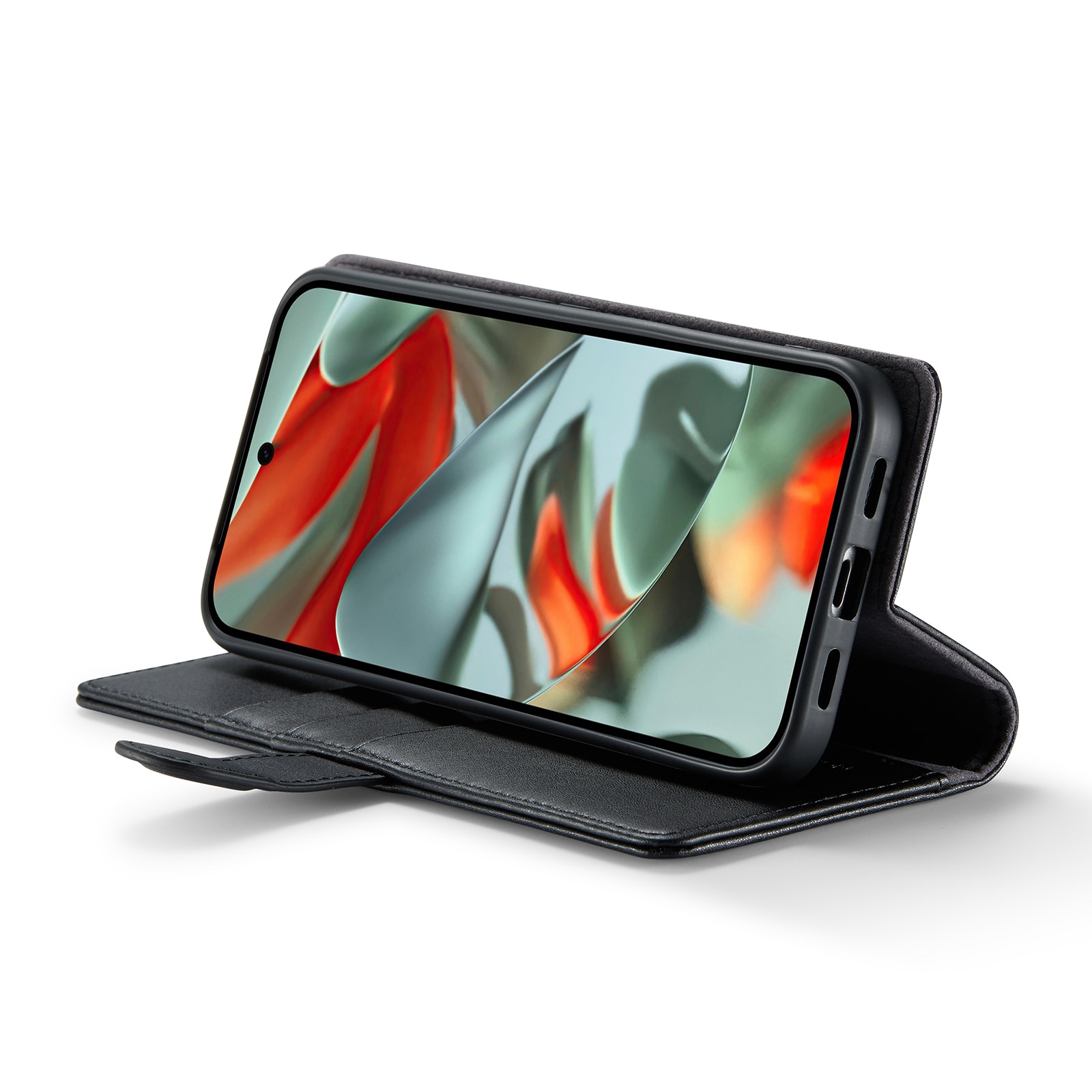 Google Pixel 10 Pro XL Echt lederen hoesje Zwart