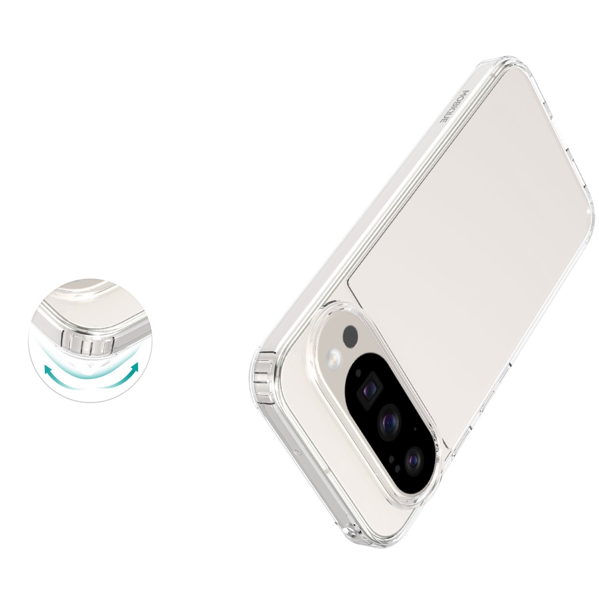 Hybridcase Google Pixel 10 Pro XL Transparant