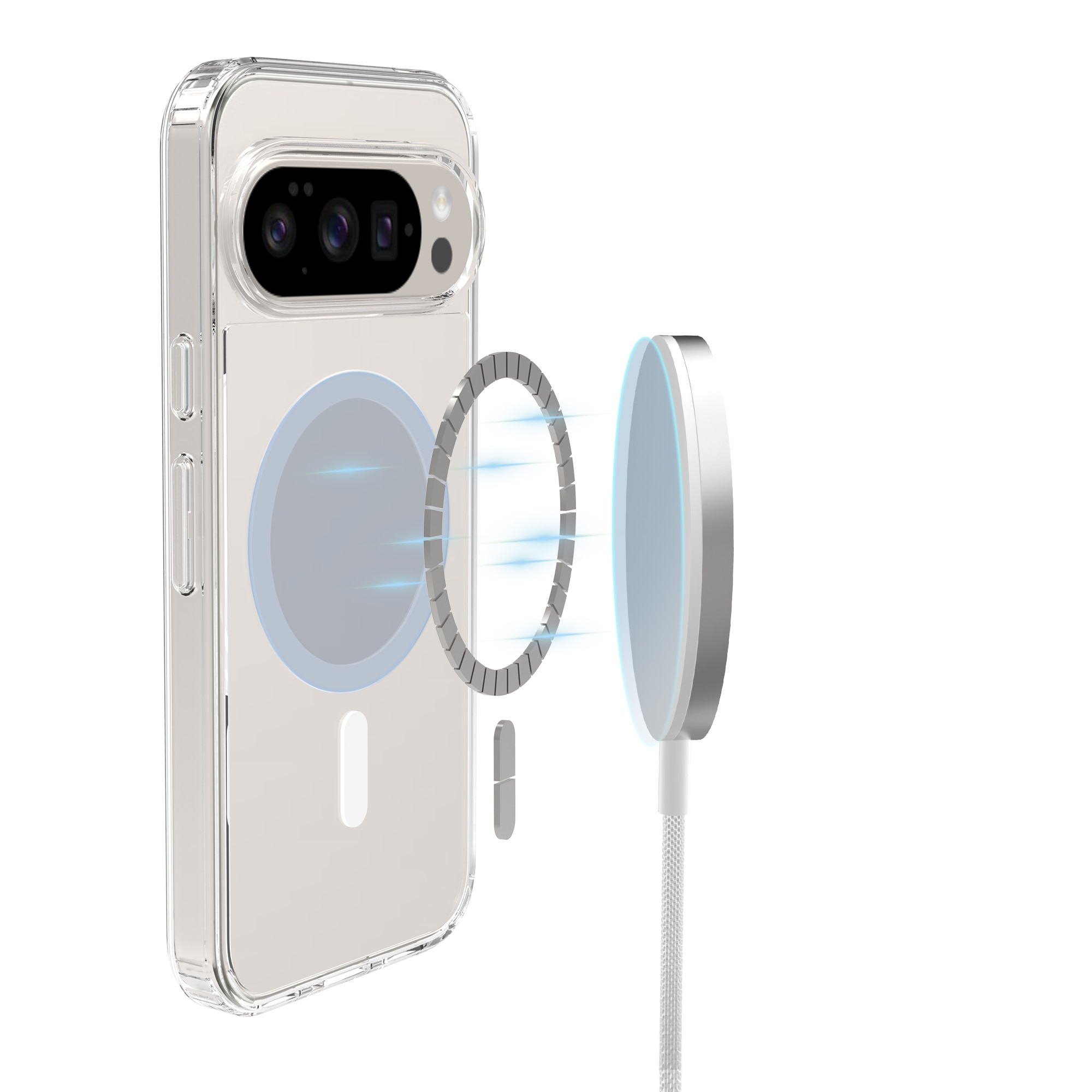 Hybridcase MagSafe Google Pixel 10 Pro Transparant