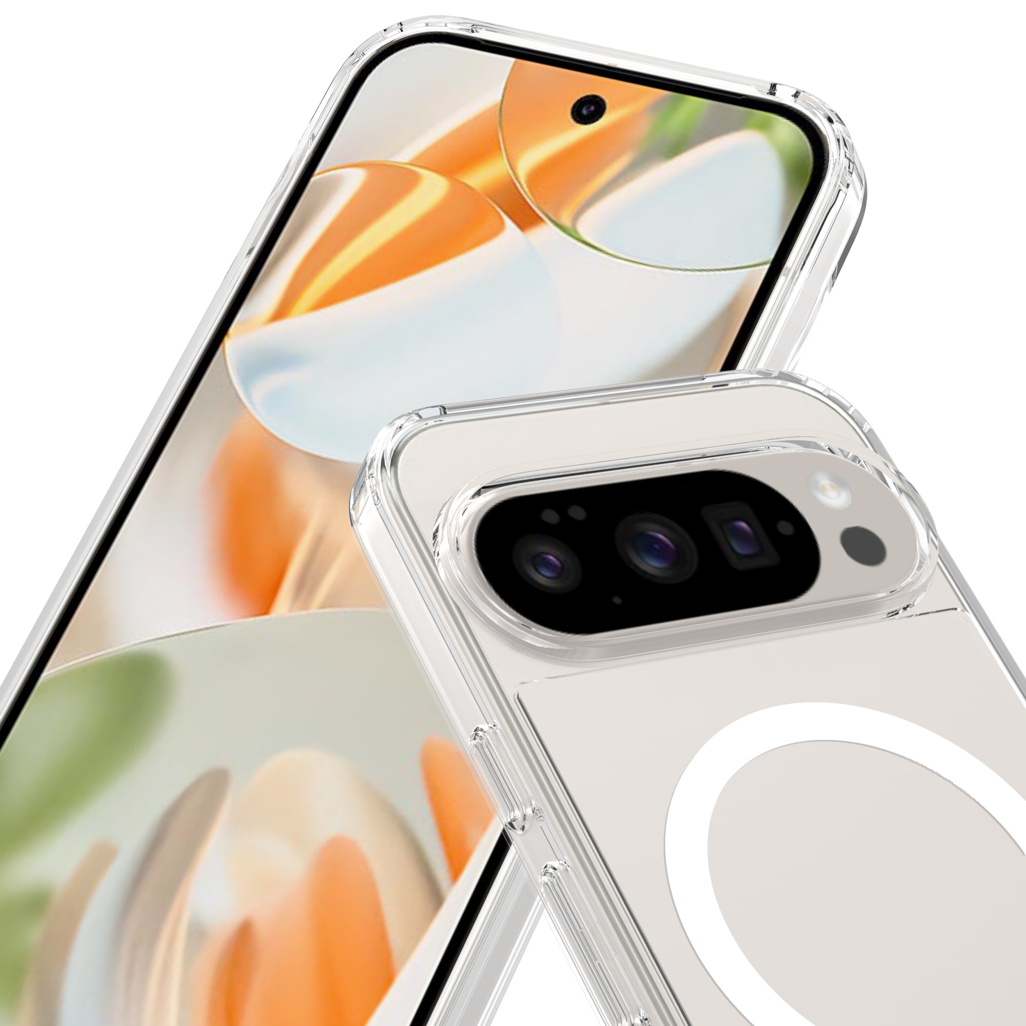 Hybridcase MagSafe Google Pixel 10 Pro Transparant