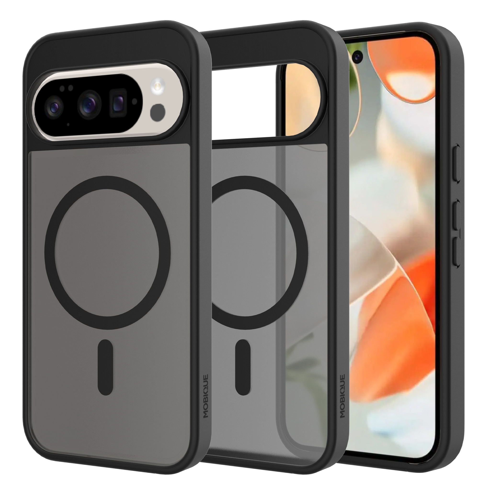 Magnetic Hybrid Hoesje Google Pixel 10 Pro XL Frosted Black
