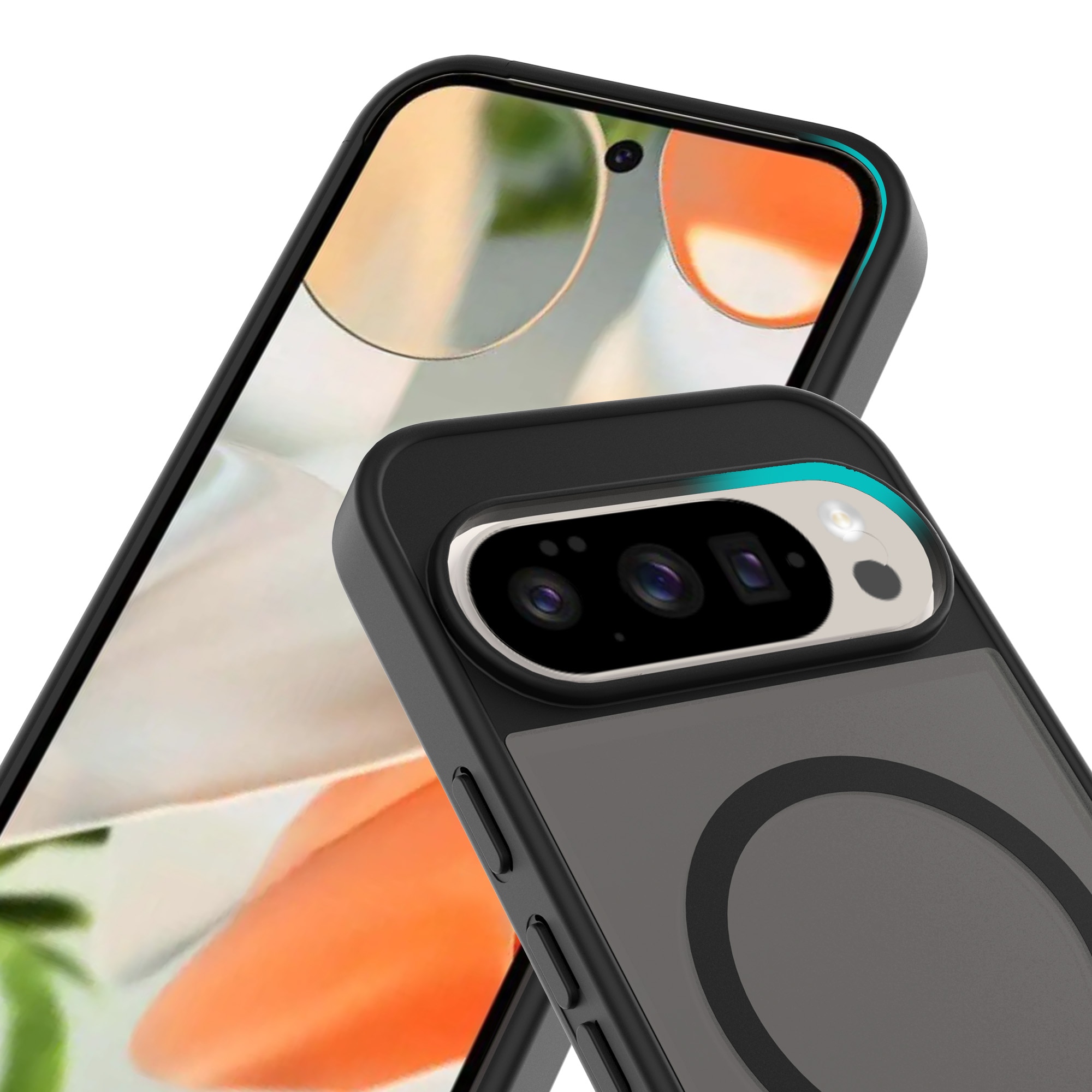 Magnetic Hybrid Hoesje Google Pixel 10 Pro XL Frosted Black