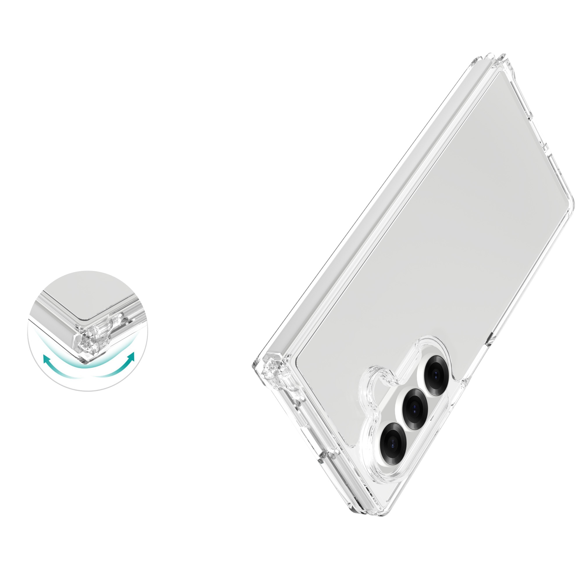 Hybridcase Samsung Galaxy Z Fold 7 transparant