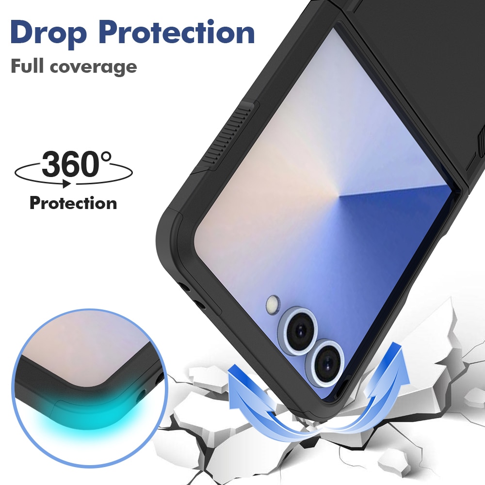 Samsung Galaxy Z Flip 7 Off-road Hybridcase Zwart