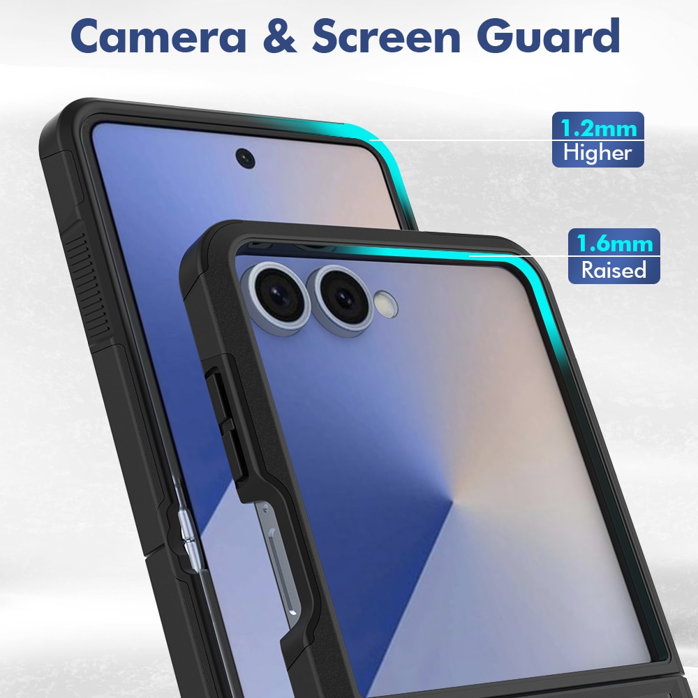 Samsung Galaxy Z Flip 7 Off-road Hybridcase Zwart