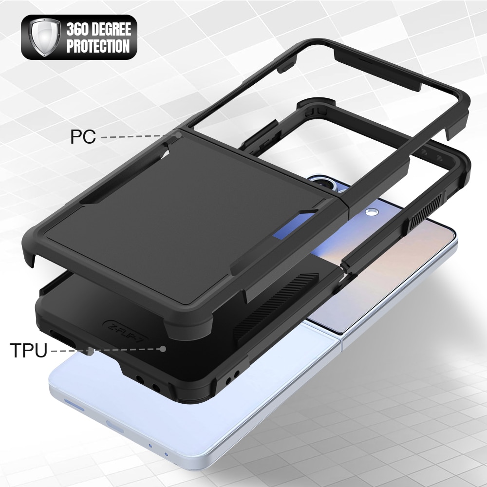 Samsung Galaxy Z Flip 7 Off-road Hybridcase Zwart