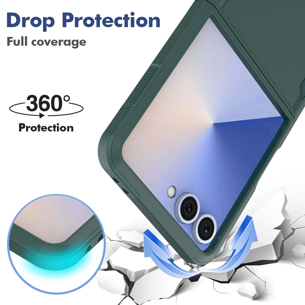Samsung Galaxy Z Flip 7 Off-road Hybridcase Groen