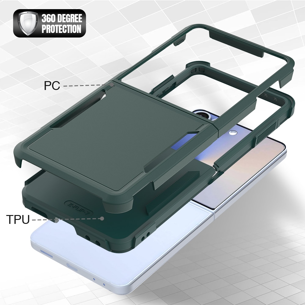 Samsung Galaxy Z Flip 7 Off-road Hybridcase Groen