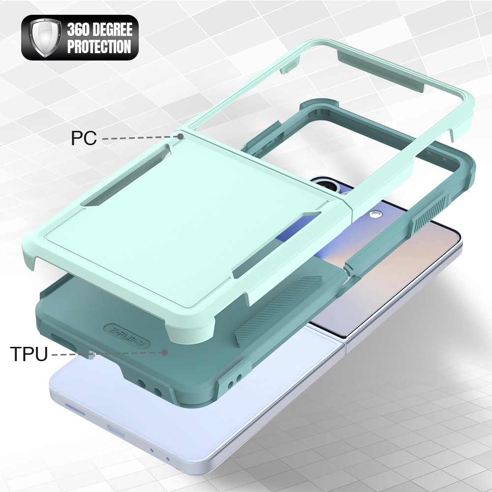 Samsung Galaxy Z Flip 7 Off-road Hybridcase Mintgroen