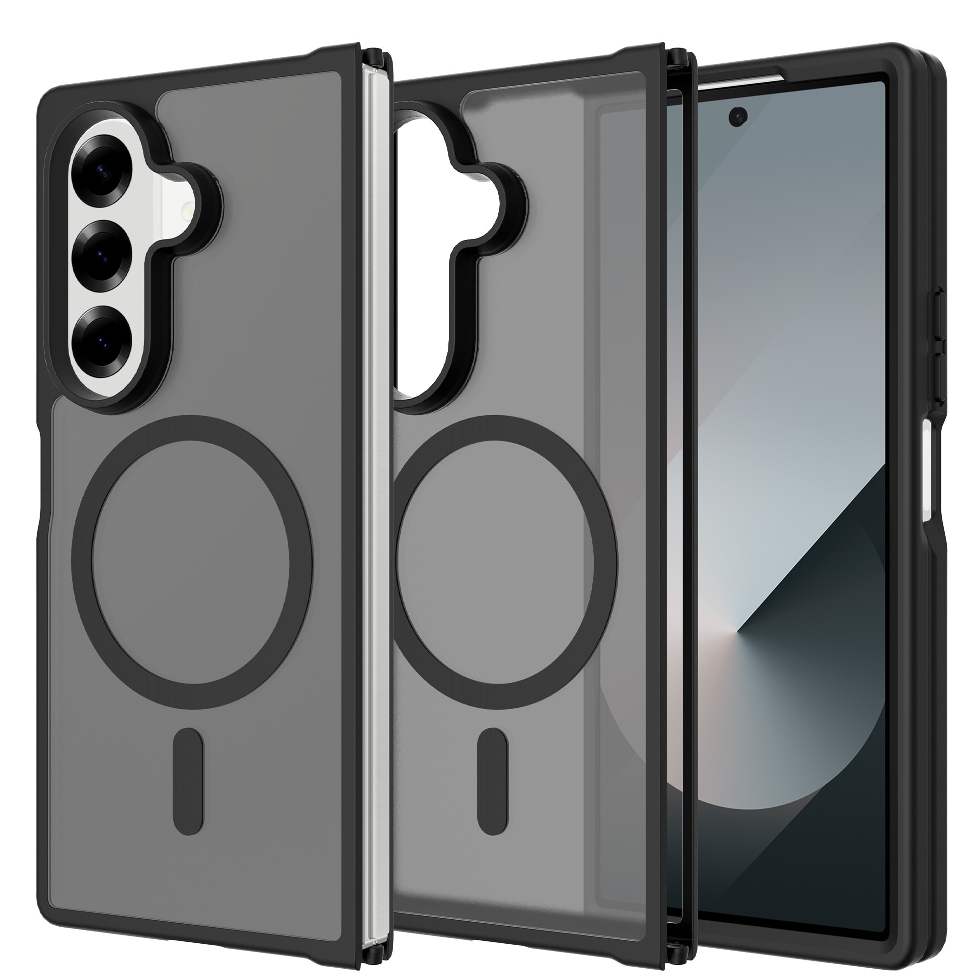 Magnetic Hybrid Hoesje Samsung Galaxy Z Fold 7 Frosted Black