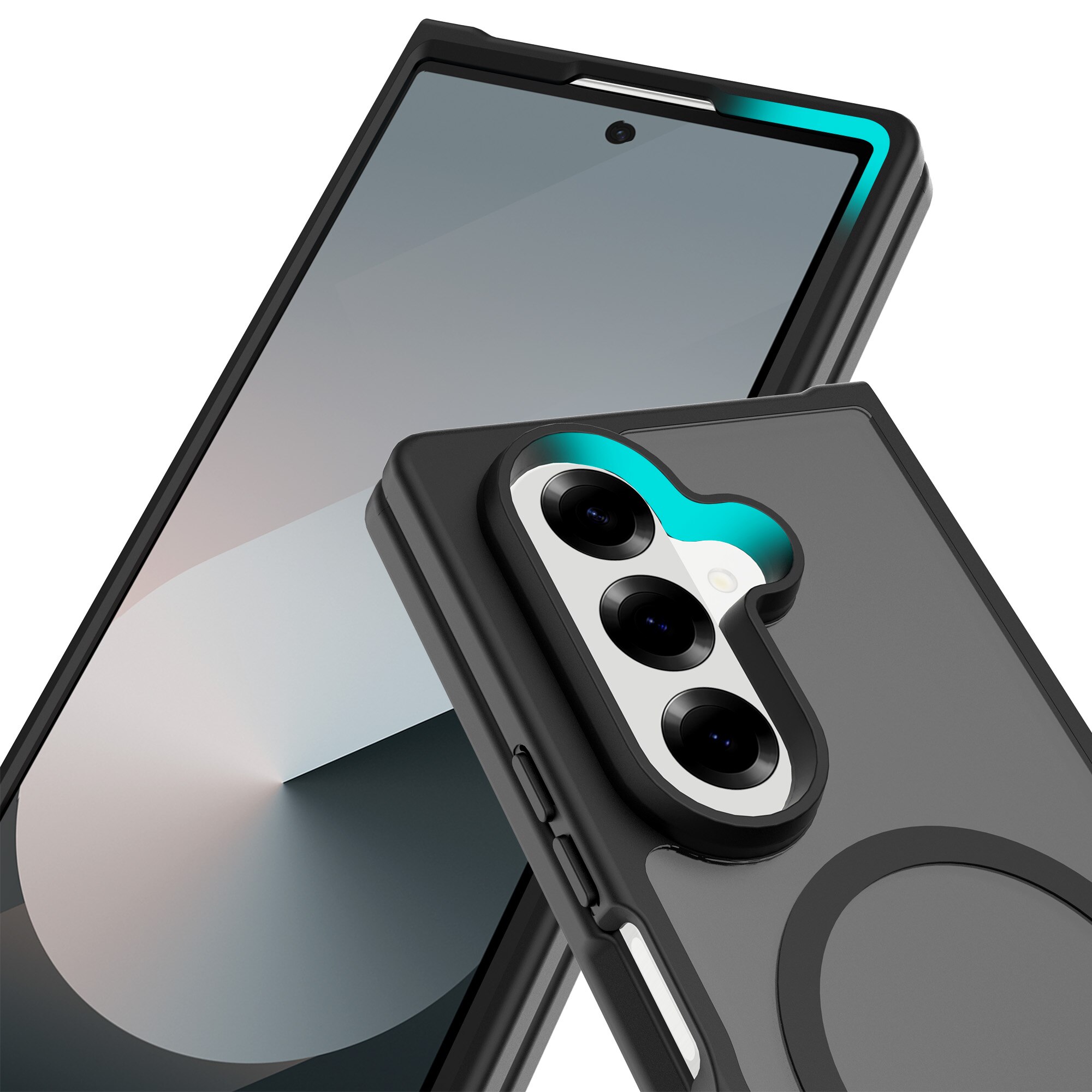 Magnetic Hybrid Hoesje Samsung Galaxy Z Fold 7 Frosted Black