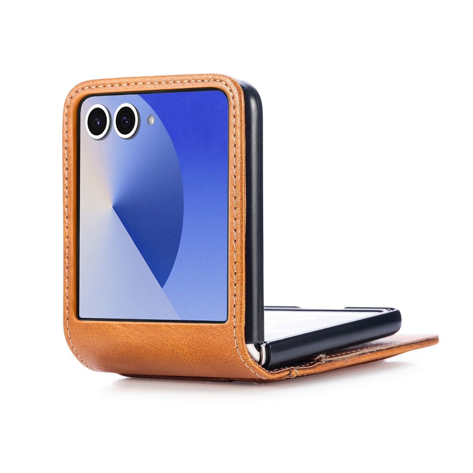 Samsung Galaxy Z Flip 7 Smartphonehoesje Cognac