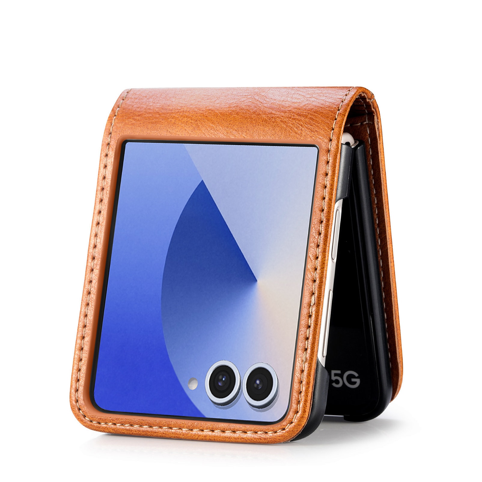 Samsung Galaxy Z Flip 7 Smartphonehoesje Cognac