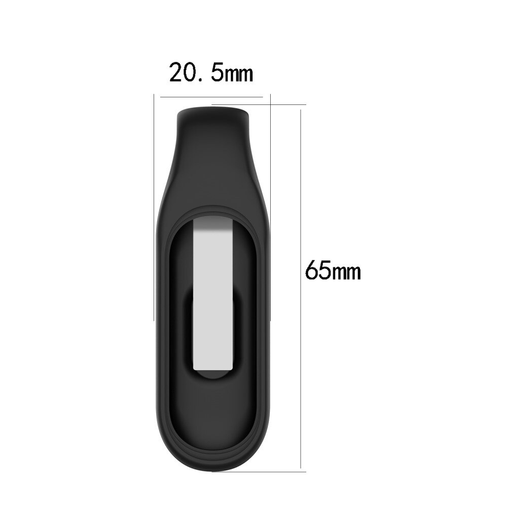 Xiaomi Mi Band 7 Siliconen Klem/Clip Zwart