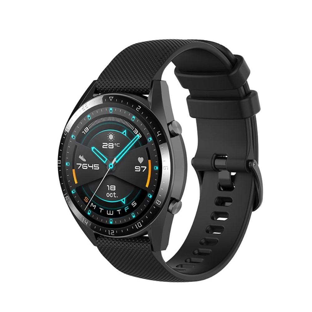 Huawei Watch GT 2/3 42mm Siliconen bandje Zwart