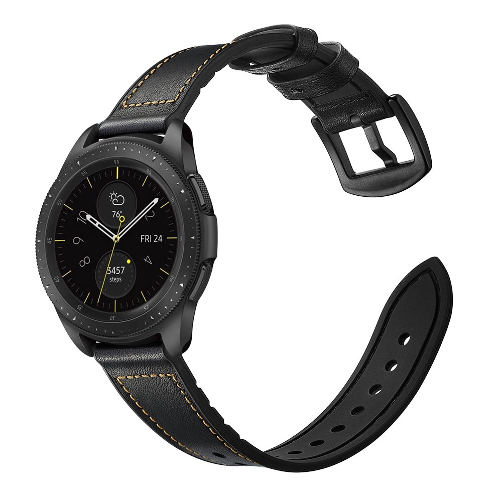 Samsung Galaxy Watch 4 Classic 42mm Premium Leren bandje Zwart