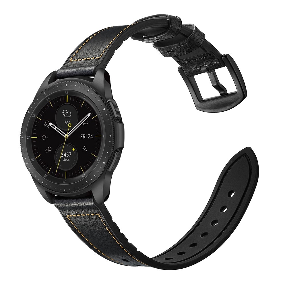 Samsung Galaxy Watch 5 Pro 45mm Premium Leren bandje Zwart