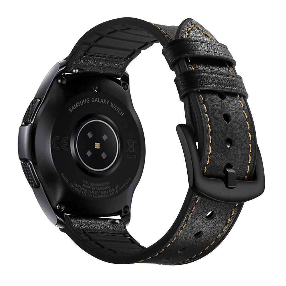 Samsung Galaxy Watch 5 Pro 45mm Premium Leren bandje Zwart