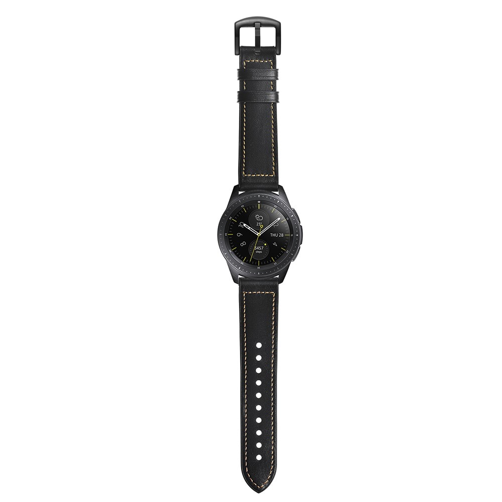 Samsung Galaxy Watch 5 Pro 45mm Premium Leren bandje Zwart