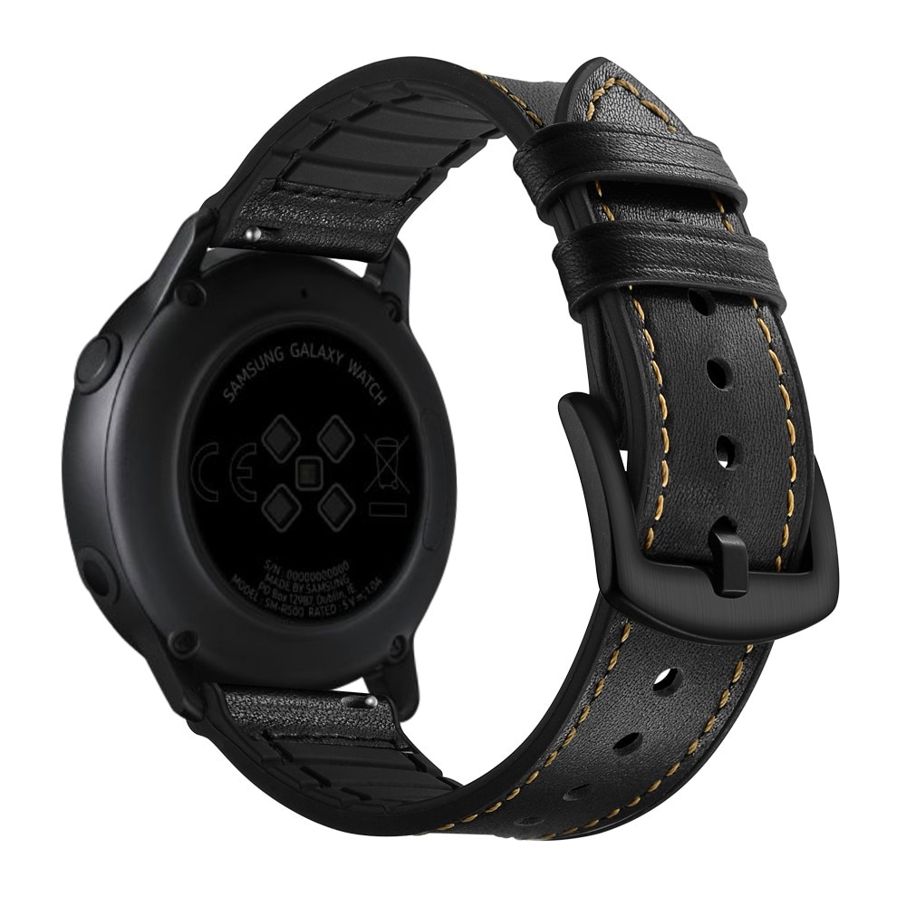 Samsung Galaxy Watch 5 40mm Premium Leren bandje Zwart