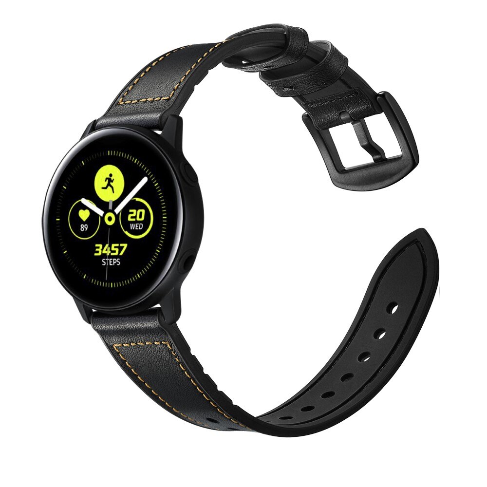 Samsung Galaxy Watch 5 44mm Premium Leren bandje Zwart