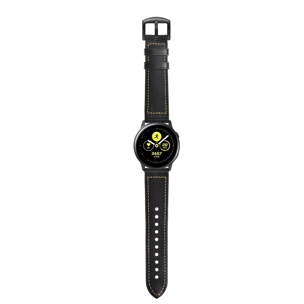Samsung Galaxy Watch 5 44mm Premium Leren bandje Zwart