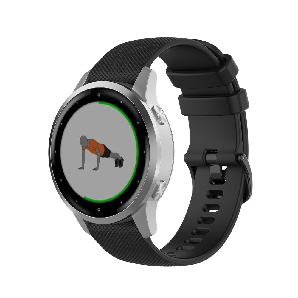 Garmin Vivoactive 4s Siliconen bandje Zwart