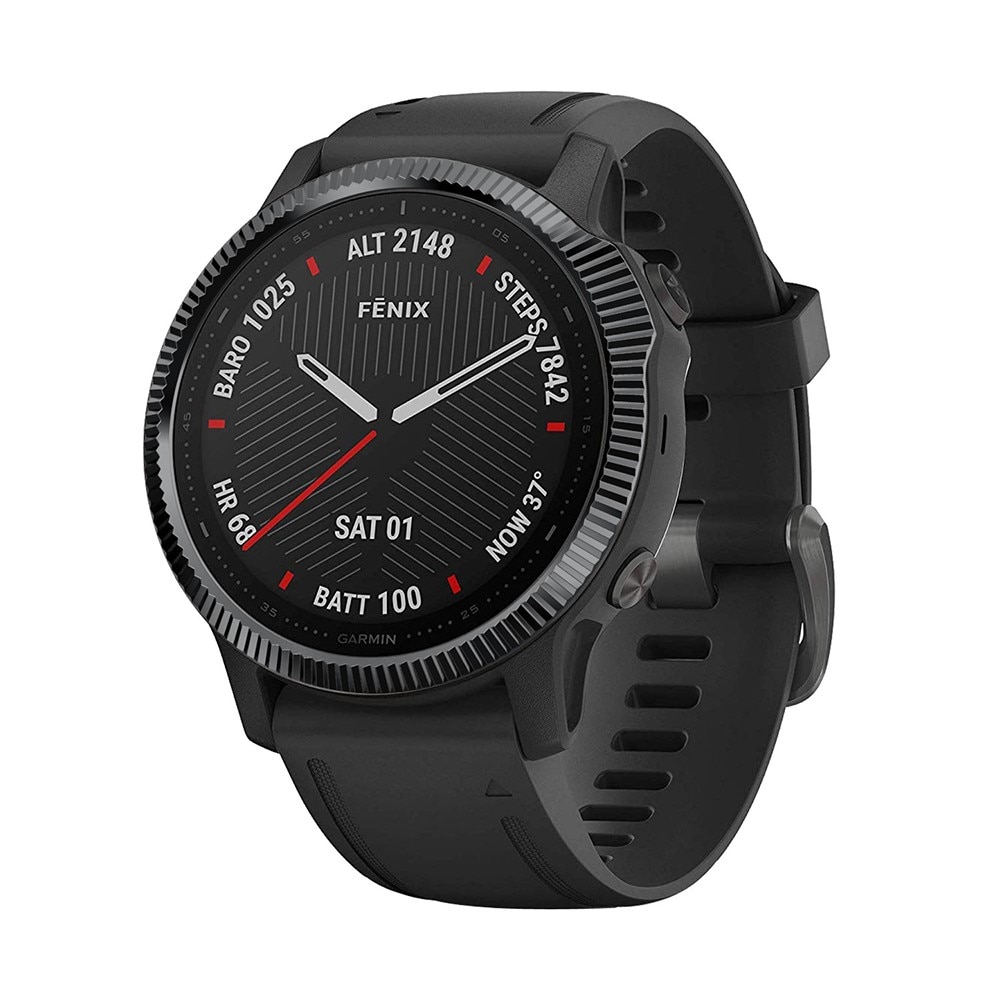 Garmin Fenix 6S Pro Bezel Ring Fluted zwart