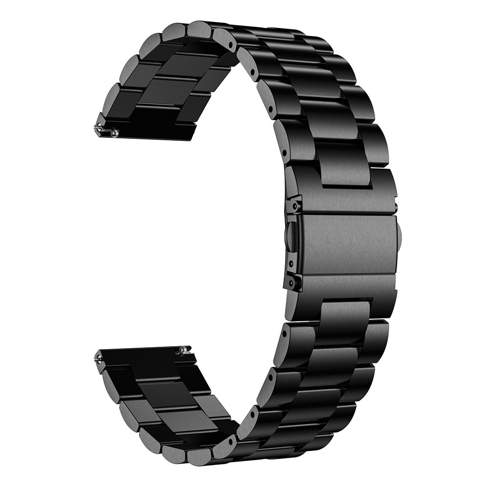 Universeel 20 mm Titanium Armband Zwart