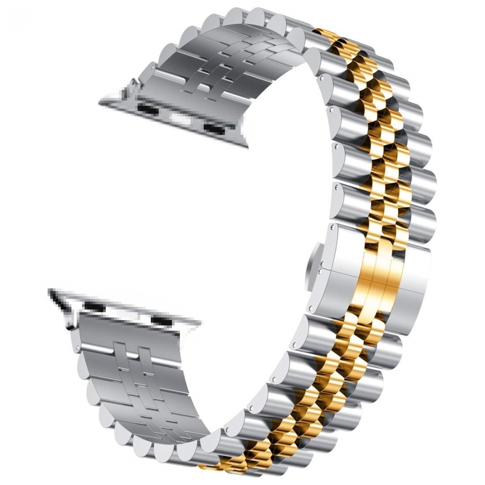 Apple Watch 41mm Series 8 Stainless Steel Bracelet zilver/goud