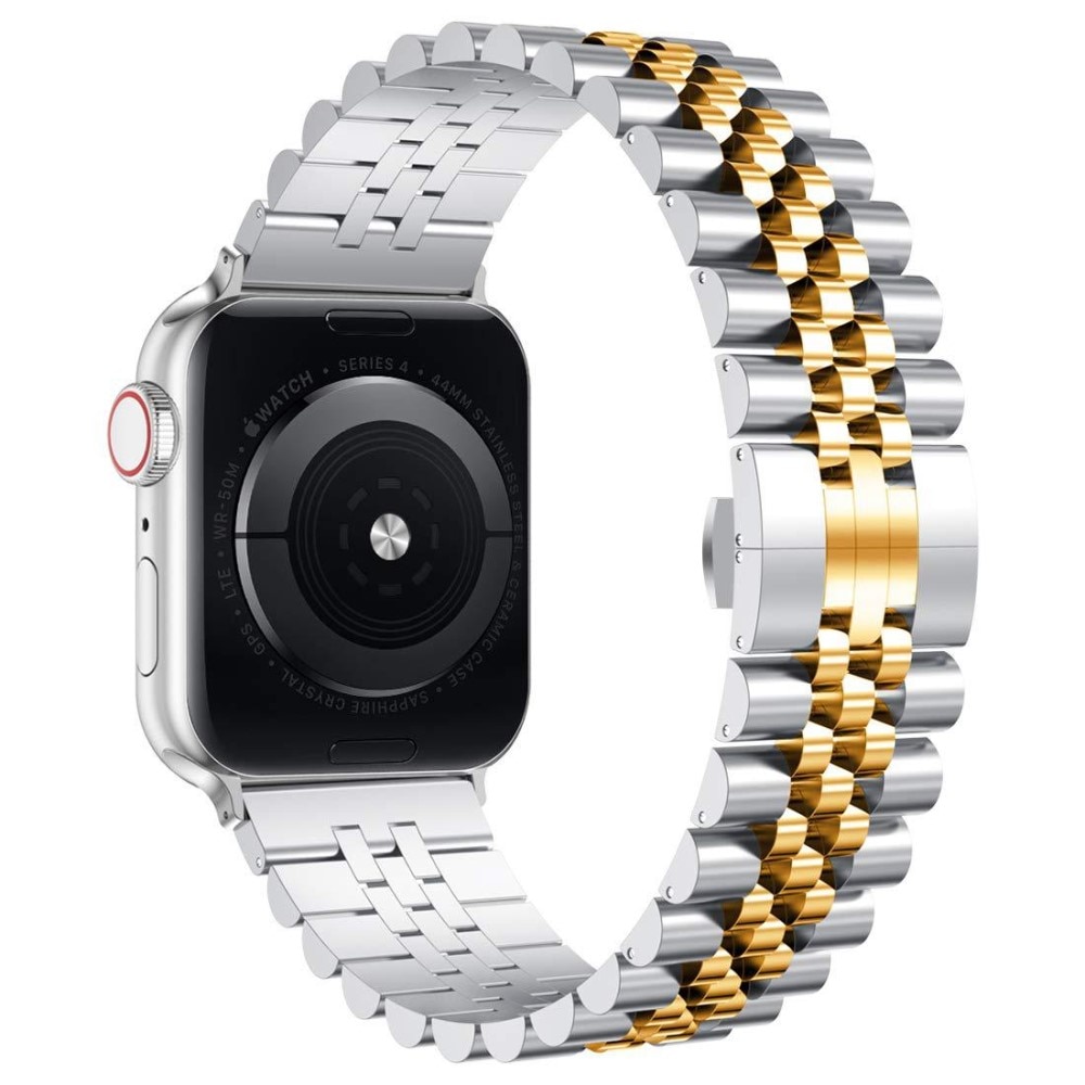 Apple Watch 41mm Series 7 Stainless Steel Bracelet zilver/goud