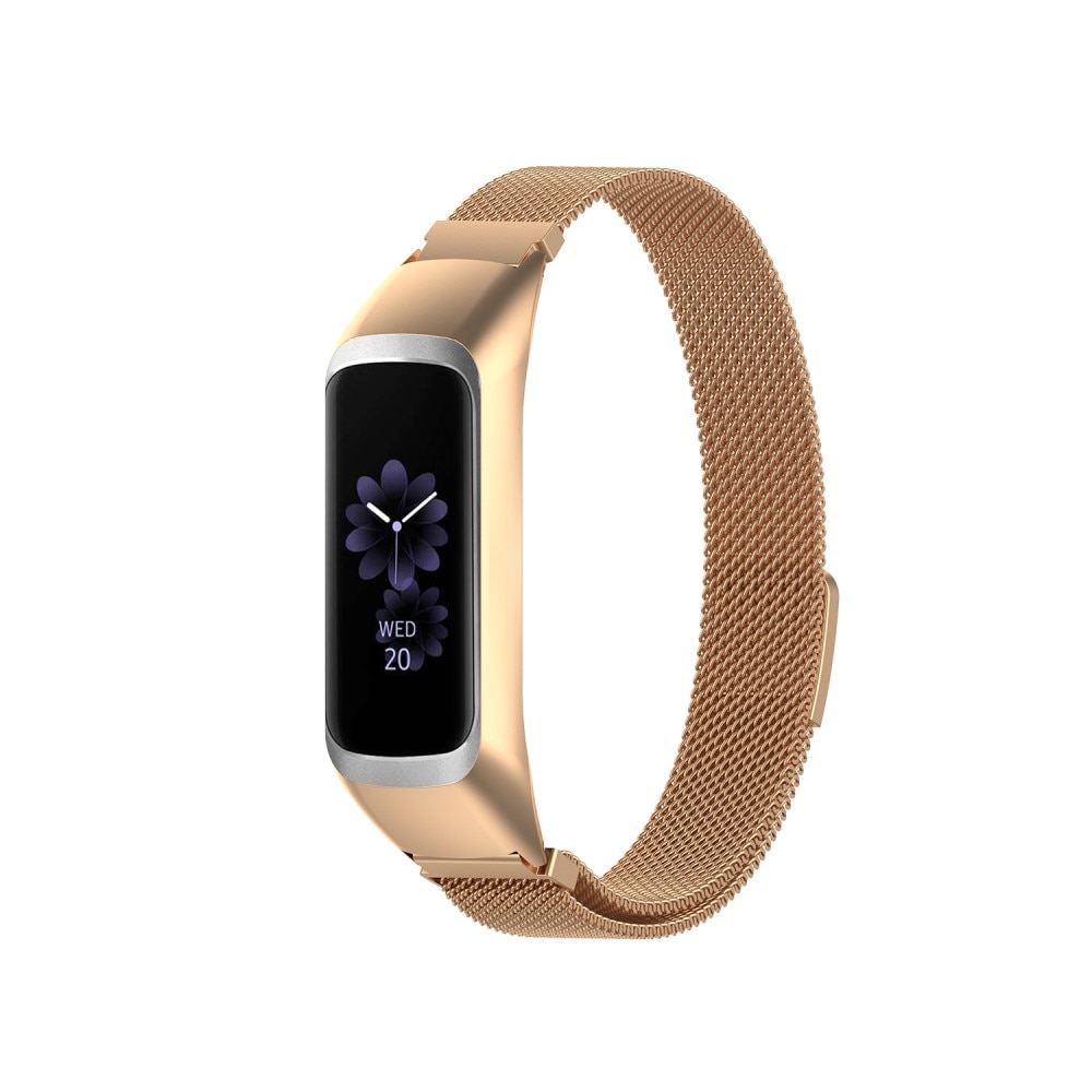 Samsung Galaxy Fit 2 Milanese bandje rosé goud