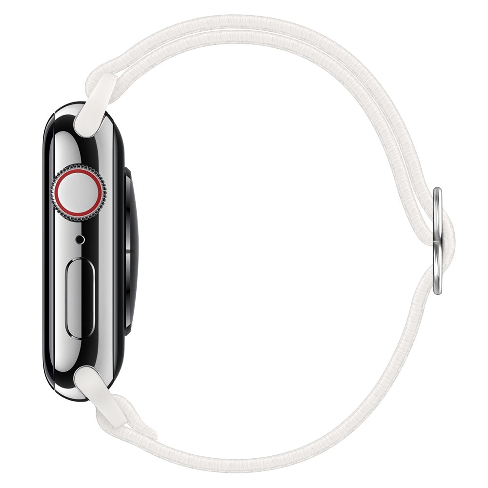 Apple Watch 41mm Series 7 Elastisch Nylon bandje wit