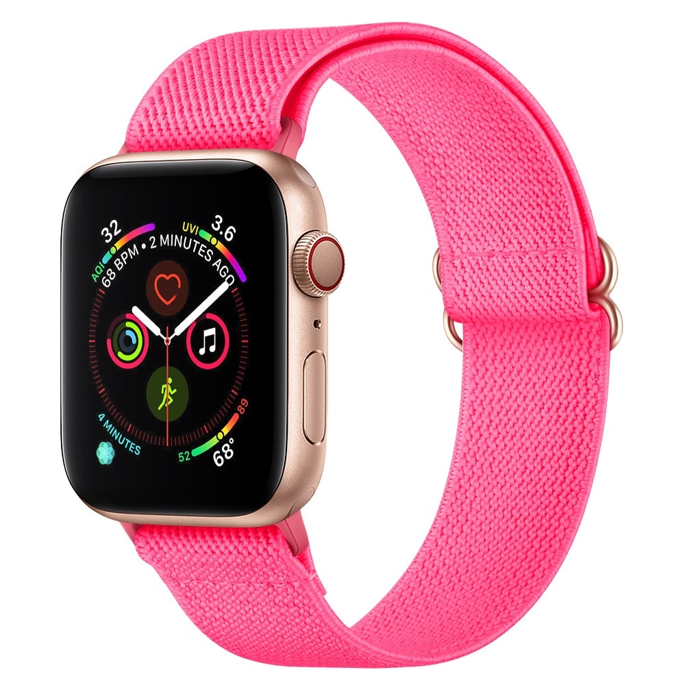 Apple Watch 40mm Elastisch Nylon bandje fuchsia