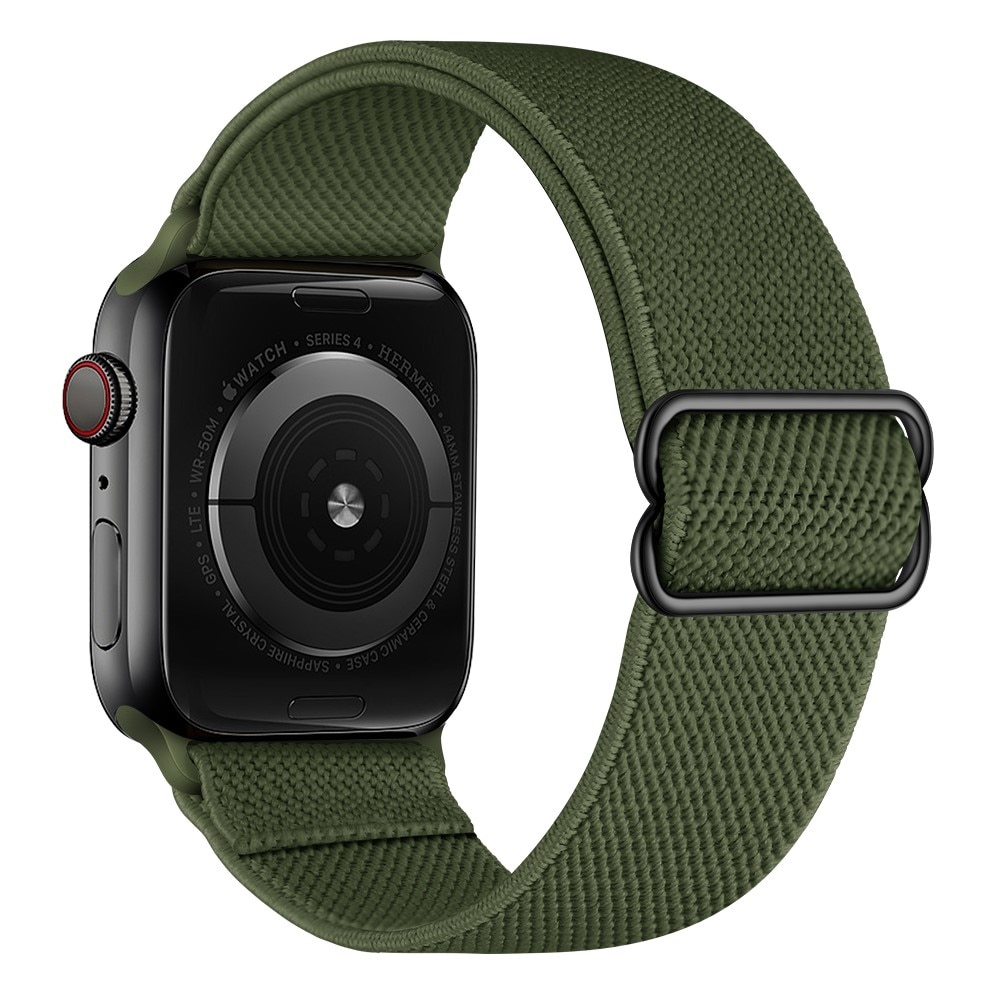 Apple Watch SE 44mm Elastisch Nylon bandje groen