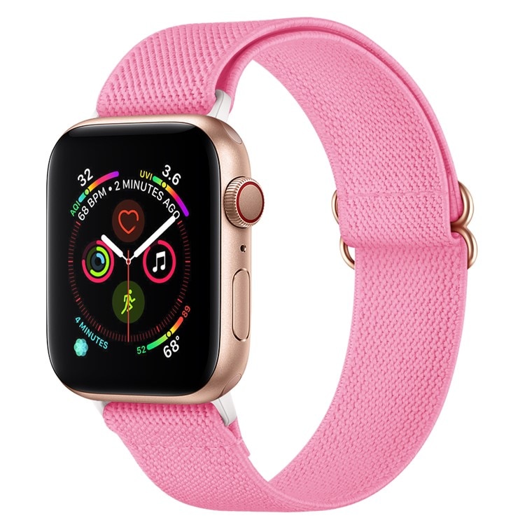 Apple Watch Ultra 2 49mm Elastisch Nylon bandje roze