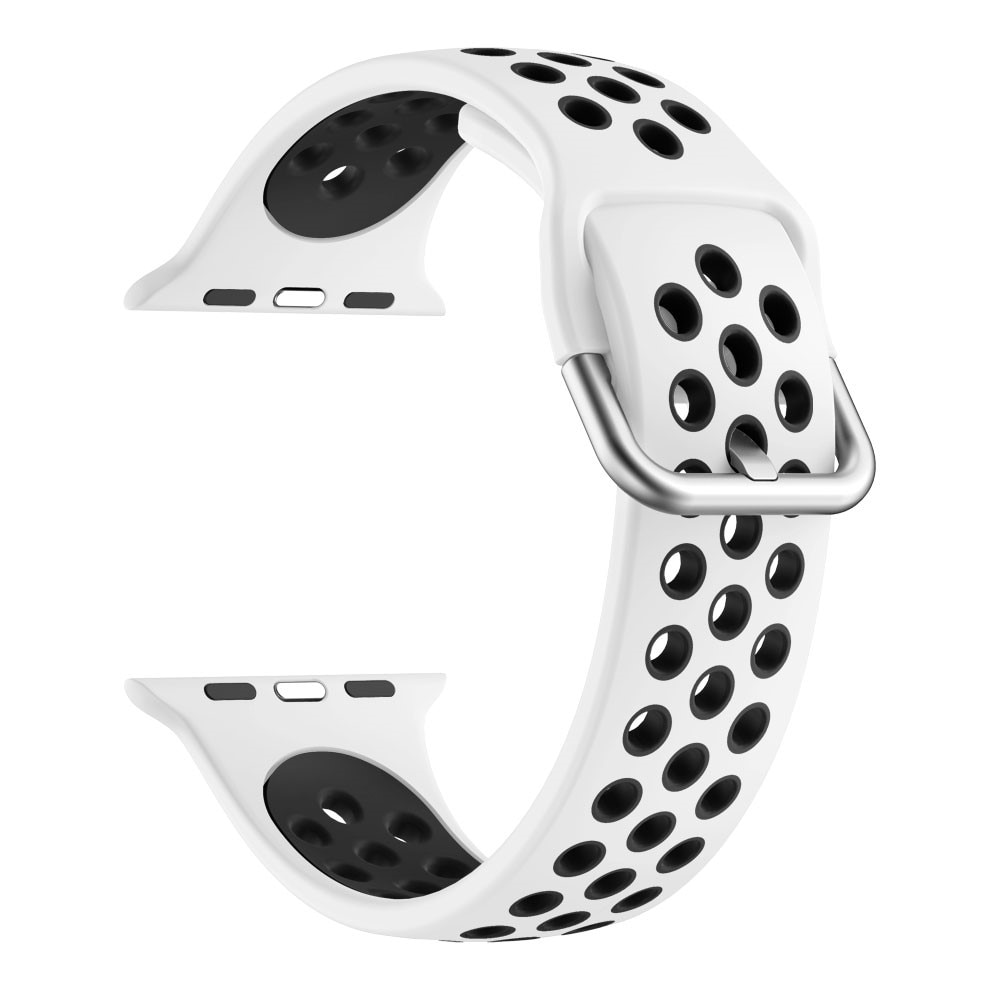 Apple Watch 42/44/45 mm Sport Siliconen bandje Wit