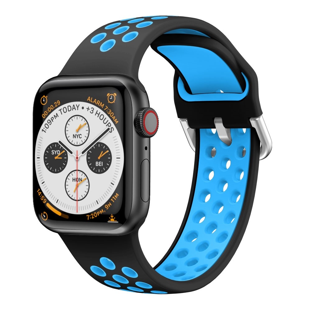 Apple Watch 42/44/45 mm Sport Siliconen bandje Blauw